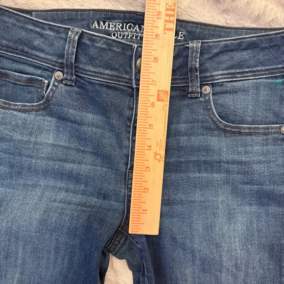 American Eagle Kick Boot Jeans | Dark Wash | Size 10 Long - Picture 5 of 7